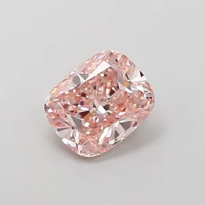 1.01ct CUSHION Fancy Intense Pink VS1 Coloured Lab diamond