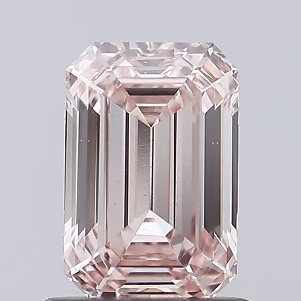 1.01ct EMERALD Fancy Intense Pink VS1 Coloured Lab diamond