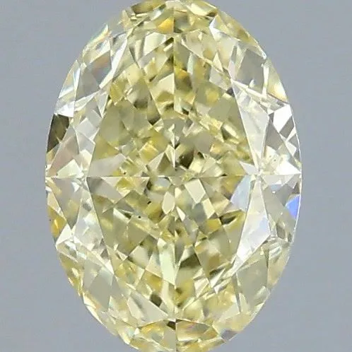 1.03ct OVAL Fancy Yellow VS1 Coloured Lab diamond