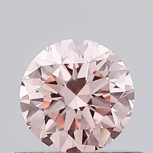 0.41ct ROUND Fancy Intense Pink VVS2 Coloured Lab diamond