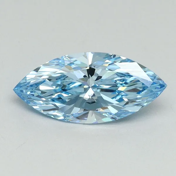1.07ct MARQUISE Fancy Vivid Blue VS1 Coloured Lab diamond
