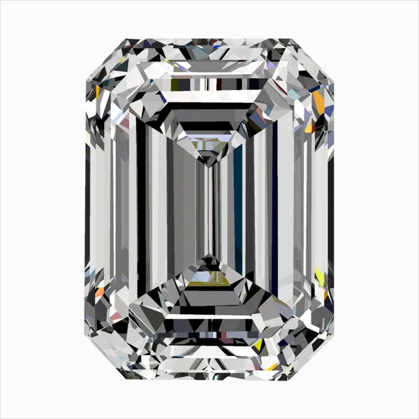 0.3ct EMERALD F VVS2 Natural diamond