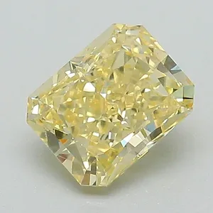 1.13ct RADIANT Fancy Yellow VVS2 Coloured Lab diamond