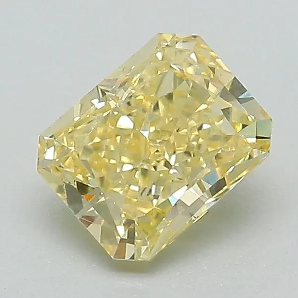 1.13ct RADIANT Fancy Yellow VVS2 Coloured Lab diamond
