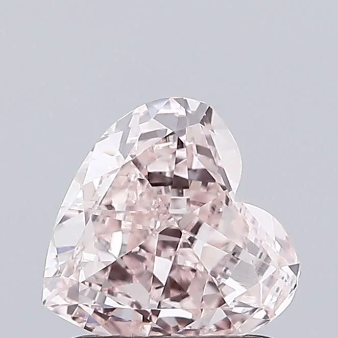 1.02ct HEART Fancy Pink VS1 Coloured Lab diamond