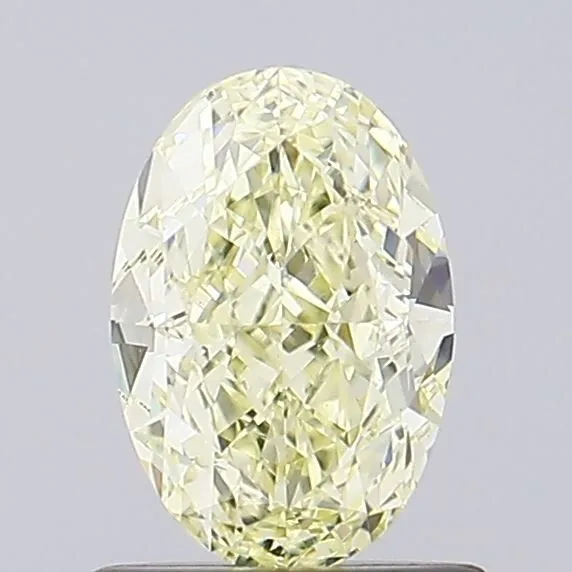 1.02ct OVAL Fancy Light Yellow VS1 Coloured Lab diamond