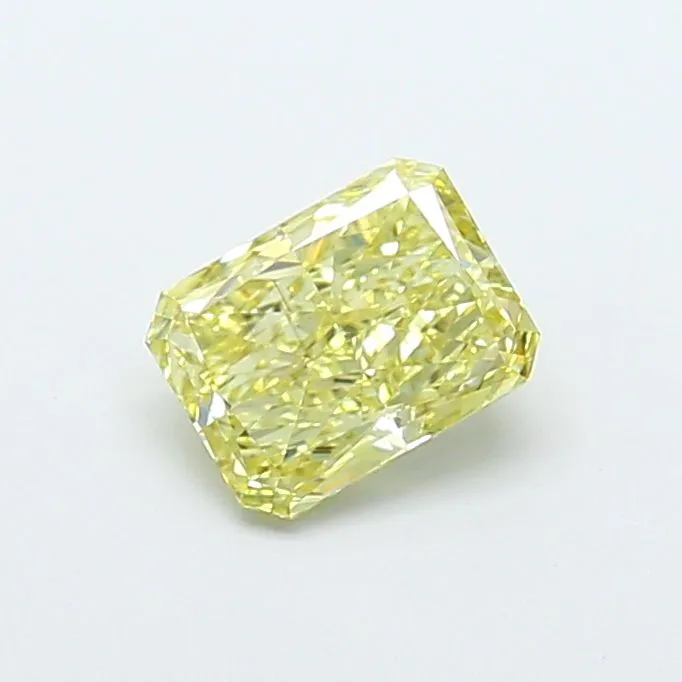 1.08ct RADIANT Fancy Intense Yellow VS2 Coloured Lab diamond
