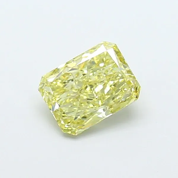 1.08ct RADIANT Fancy Intense Yellow VS2 Coloured Lab diamond