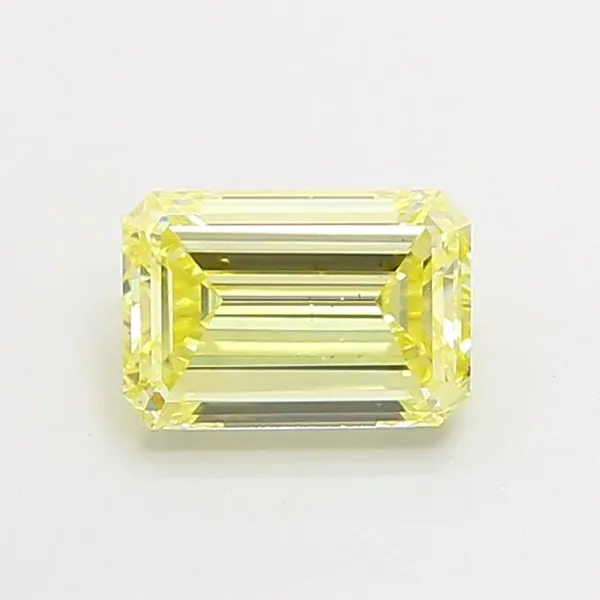 1.01ct EMERALD Fancy Yellow VS1 Coloured Lab diamond