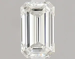 0.3ct EMERALD F IF Natural diamond