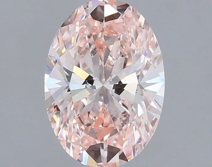 1.12ct OVAL Fancy Intense Pink VVS2 Coloured Lab diamond
