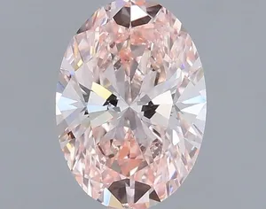 1.12ct OVAL Fancy Intense Pink VVS2 Coloured Lab diamond