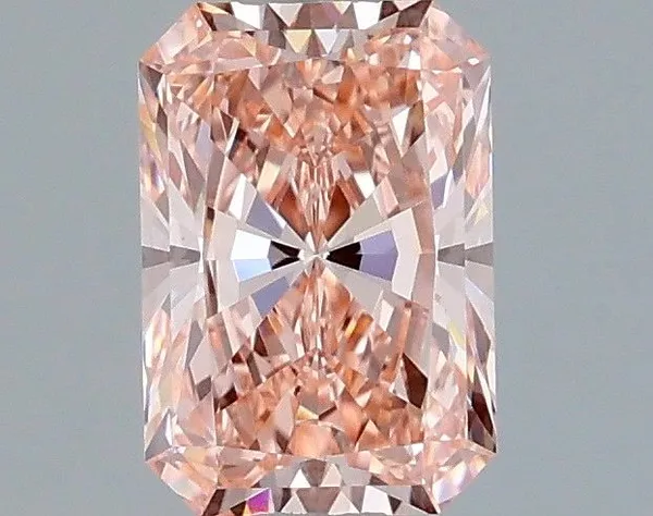 1.05ct RADIANT Fancy Vivid Pink VVS2 Coloured Lab diamond