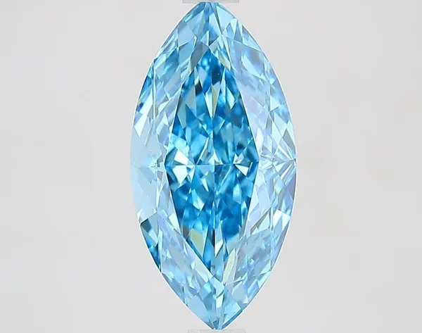 2.61ct MARQUISE Fancy Vivid Blue VS1 Coloured Lab diamond