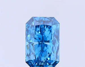 1.01ct RADIANT Fancy Vivid Blue VS1 Coloured Lab diamond