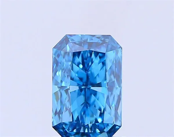 1.01ct RADIANT Fancy Vivid Blue VS1 Coloured Lab diamond