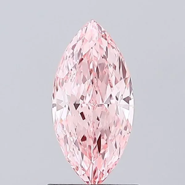 1.1ct MARQUISE Fancy Vivid Pink VVS2 Coloured Lab diamond