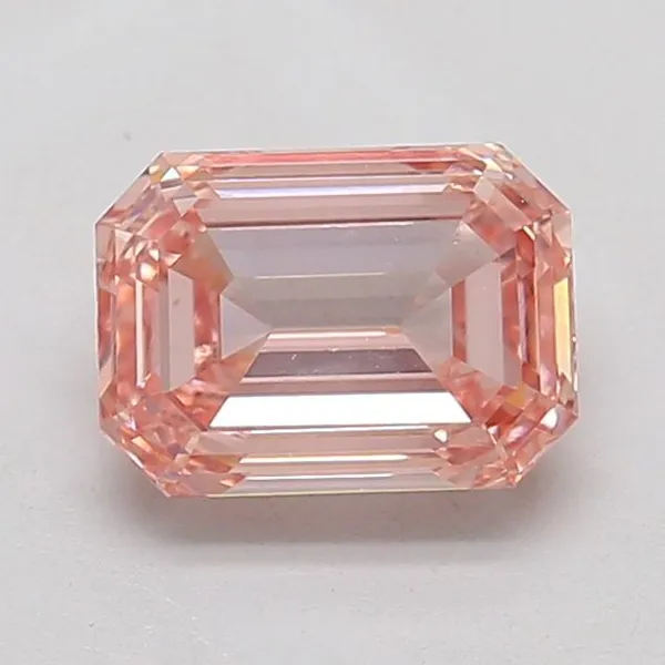 1.18ct EMERALD Fancy Intense Pink VS2 Coloured Lab diamond