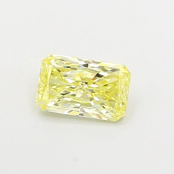 1.04ct RADIANT Fancy Yellow VVS2 Coloured Lab diamond