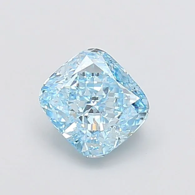 1.49ct CUSHION Fancy Vivid Blue VS2 Coloured Lab diamond