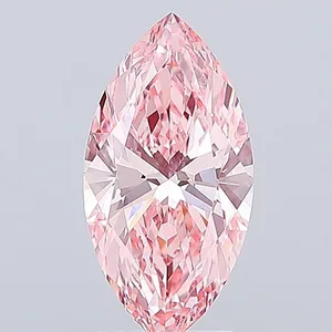 2.55ct MARQUISE Fancy Vivid Pink VVS2 Coloured Lab diamond