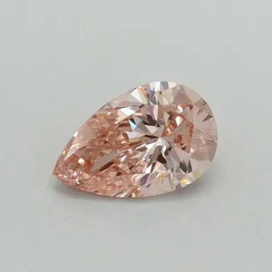 0.31ct PEAR Fancy Vivid Pink VVS2 Coloured Lab diamond
