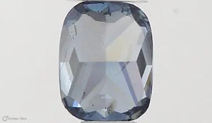 0.35ct CUSHION Fancy Vivid Blue SI1 Coloured Lab diamond