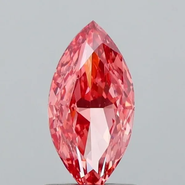 1.01ct MARQUISE Fancy Vivid Pink VS2 Coloured Lab diamond