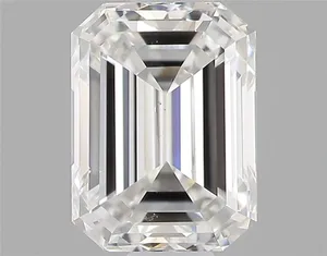 0.5ct EMERALD F VS2 Natural diamond