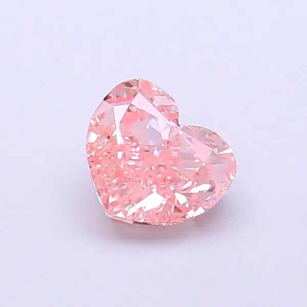1.1ct HEART Fancy Intense Pink VVS2 Coloured Lab diamond