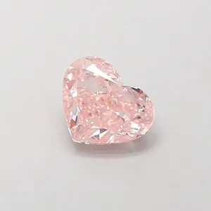 0.92ct HEART Fancy Intense Pink VS2 Coloured Lab diamond