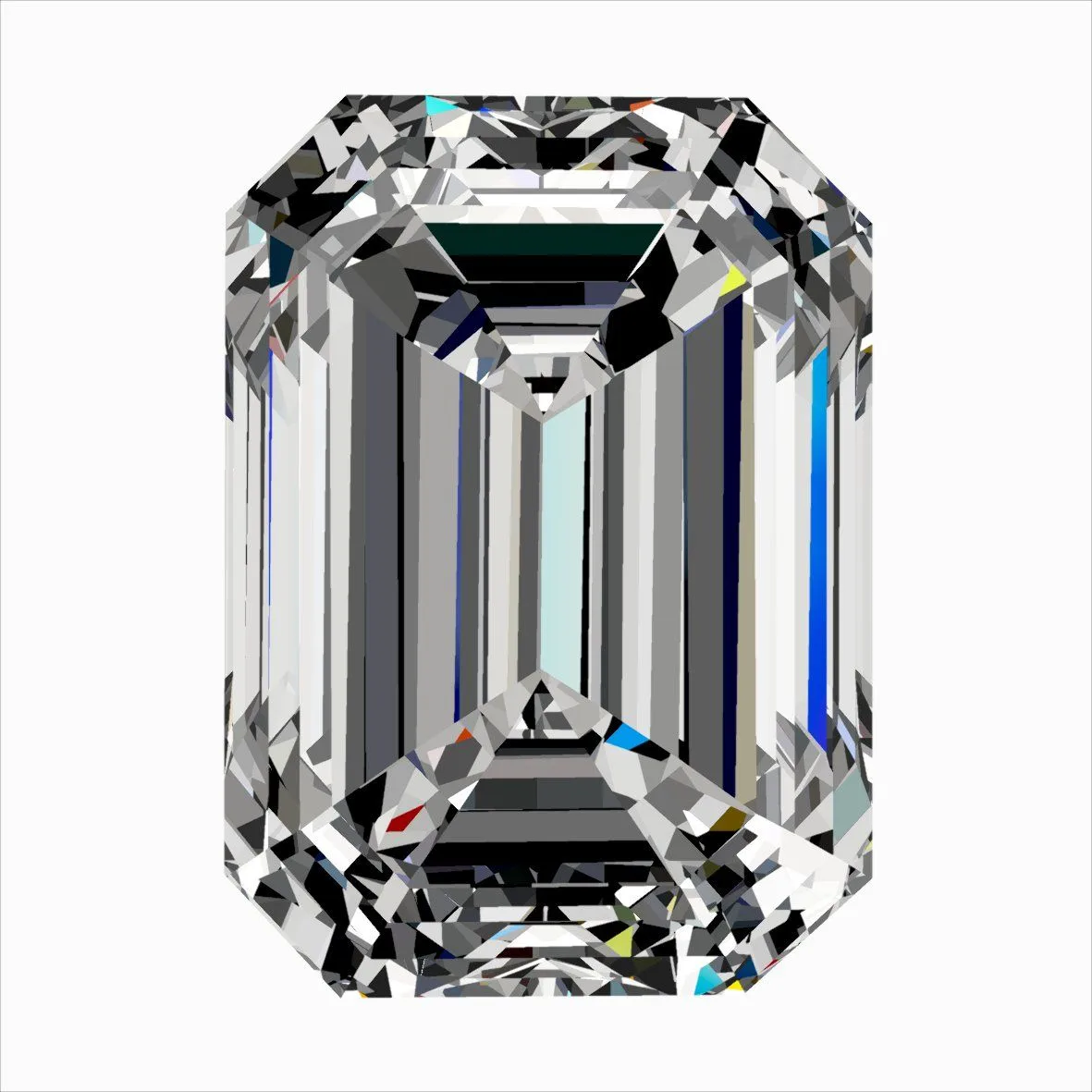 0.40ct EMERALD E VS1 Natural diamond