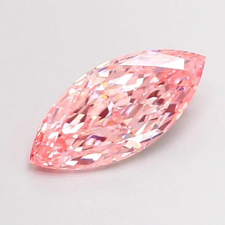 2.79ct MARQUISE Fancy Vivid Pink VVS2 Coloured Lab diamond