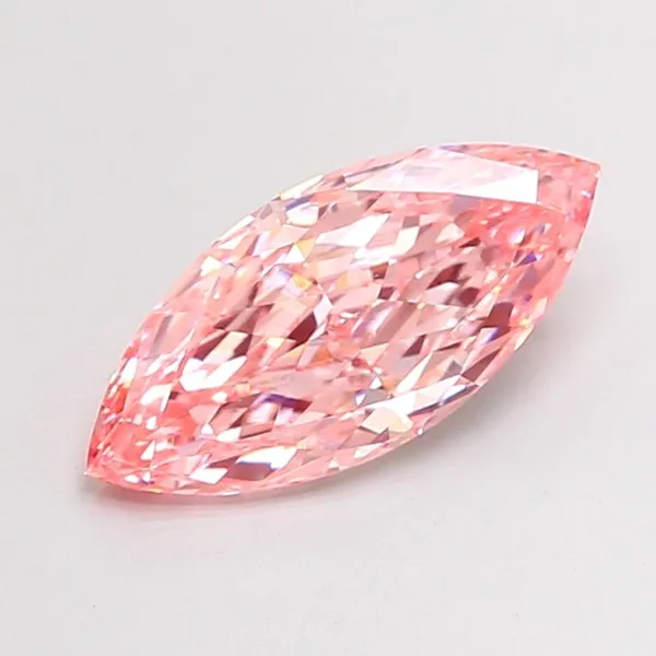 2.79ct MARQUISE Fancy Vivid Pink VVS2 Coloured Lab diamond