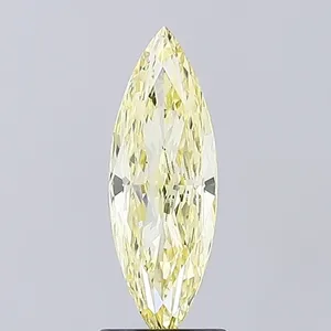 1.38ct MARQUISE Fancy Intense Yellow VS1 Coloured Lab diamond