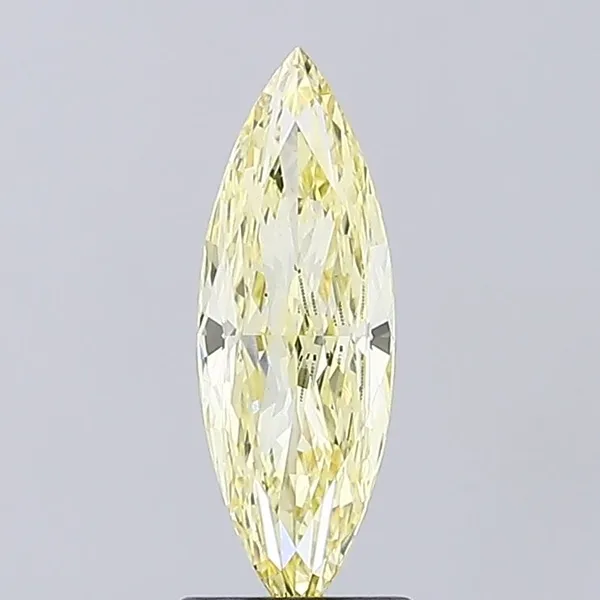 1.38ct MARQUISE Fancy Intense Yellow VS1 Coloured Lab diamond