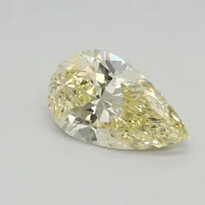 0.42ct PEAR Fancy Yellow VS1 Coloured Lab diamond