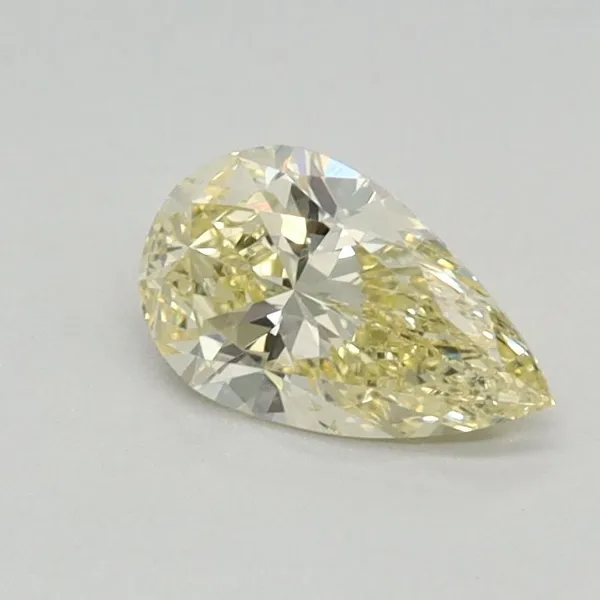 0.42ct PEAR Fancy Yellow VS1 Coloured Lab diamond