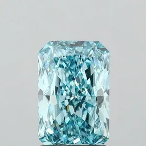 1.36ct RADIANT Fancy Vivid Blue VS1 Coloured Lab diamond