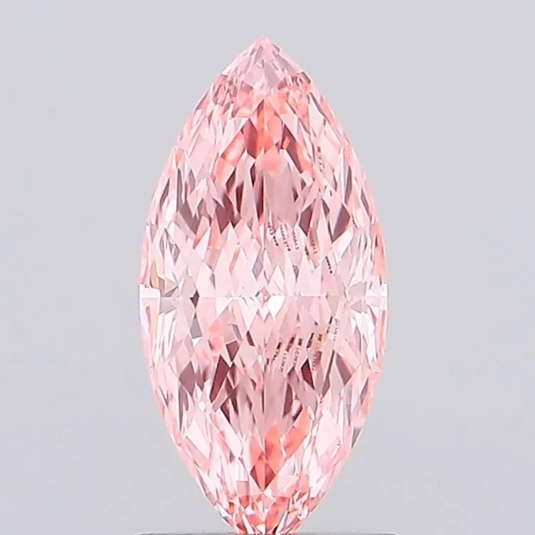 1.06ct MARQUISE Fancy Vivid Pink VVS2 Coloured Lab diamond