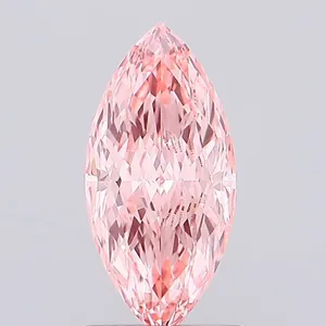 1.06ct MARQUISE Fancy Vivid Pink VVS2 Coloured Lab diamond