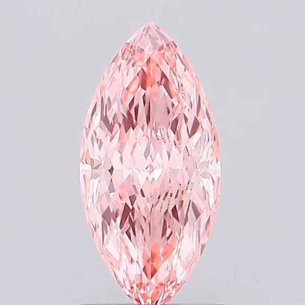 1.06ct MARQUISE Fancy Vivid Pink VVS2 Coloured Lab diamond