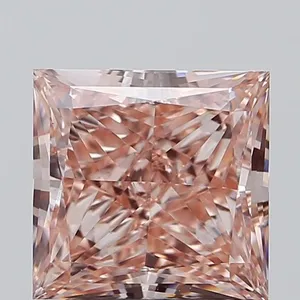 2.41ct PRINCESS Fancy Intense Pink VS1 Coloured Lab diamond