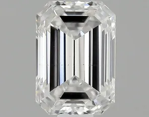 0.72ct EMERALD F VS2 Lab diamond