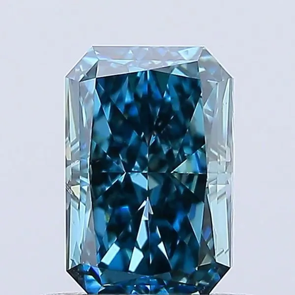 1.01ct RADIANT Fancy Vivid Blue VS2 Coloured Lab diamond