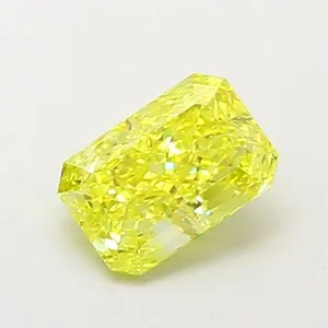 1.05ct RADIANT Fancy Vivid Yellow VS1 Coloured Lab diamond