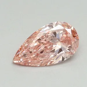 0.51ct PEAR Fancy Vivid Pink VS2 Coloured Lab diamond