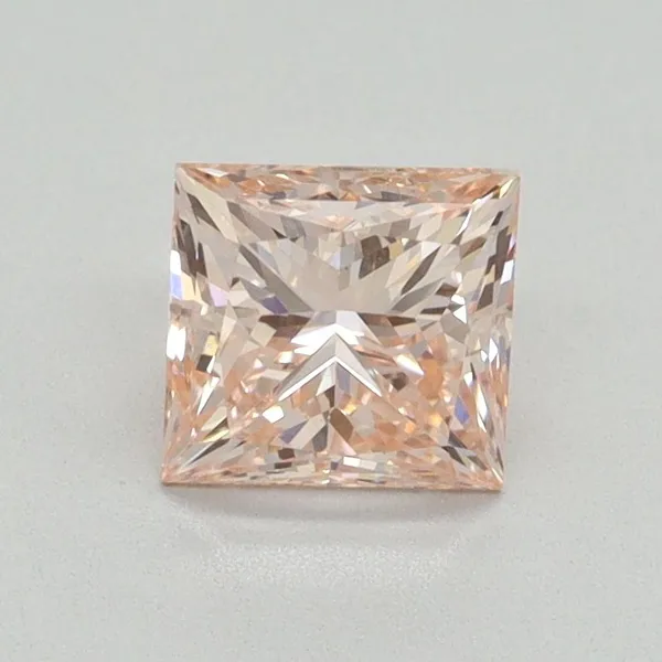 1.08ct PRINCESS Fancy Intense Pink VS1 Coloured Lab diamond