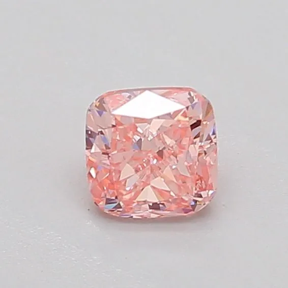 0.47ct CUSHION Fancy Vivid Pink VS2 Coloured Lab diamond