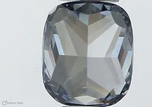 0.53ct CUSHION Fancy Vivid Blue VS2 Coloured Lab diamond